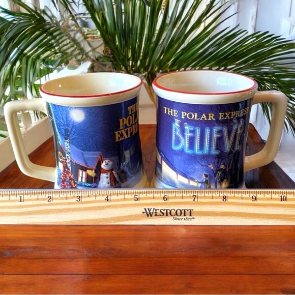 The Polar Express “Believe” Christmas Mugs - Set of 2 - Picture 5 of 8